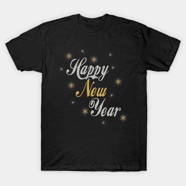 Happy New Year 2021 New Year's Eve Party NYE T-Shirt by Crimsonwolf28